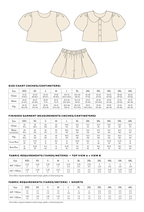 Matchy Matchy Sewing Club High Tide Set - PDF Pattern