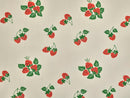 Strawberry Print Cotton Denim - per 1/2M