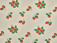 Strawberry Print Cotton Denim - per 1/2M