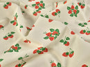 Strawberry Print Cotton Denim - per 1/2M