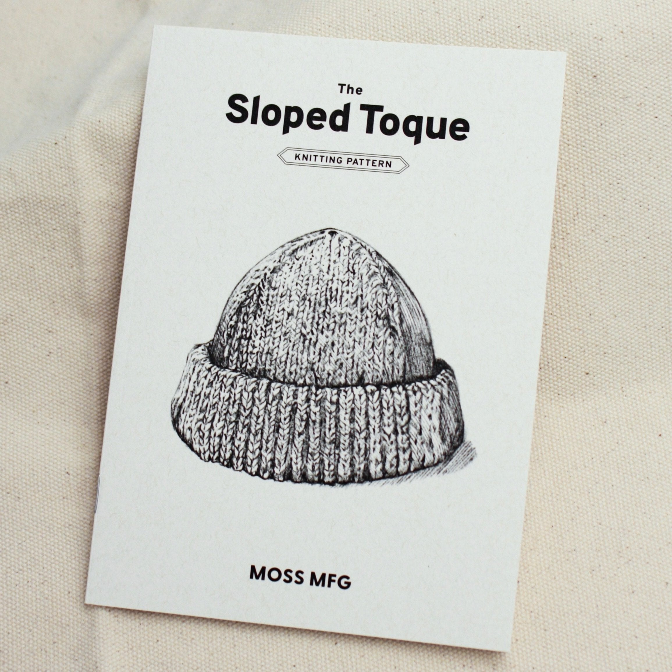 The Sloped Toque Knitting Pattern - Moss Mfg