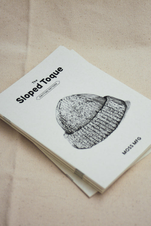 The Sloped Toque Knitting Pattern - Moss Mfg