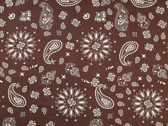Bandana Print Cotton Denim - per 1/2M