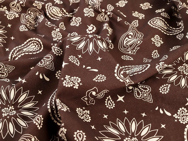 Bandana Print Cotton Denim - per 1/2M