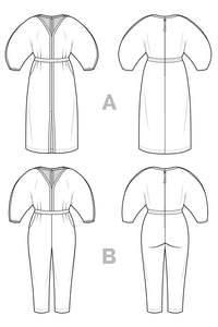 Closet Core Jo Dress & Jumpsuit (Paper Pattern)