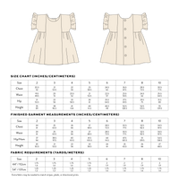 Matchy Matchy Sewing Club KIDS Collage Gather Dress - PDF Pattern