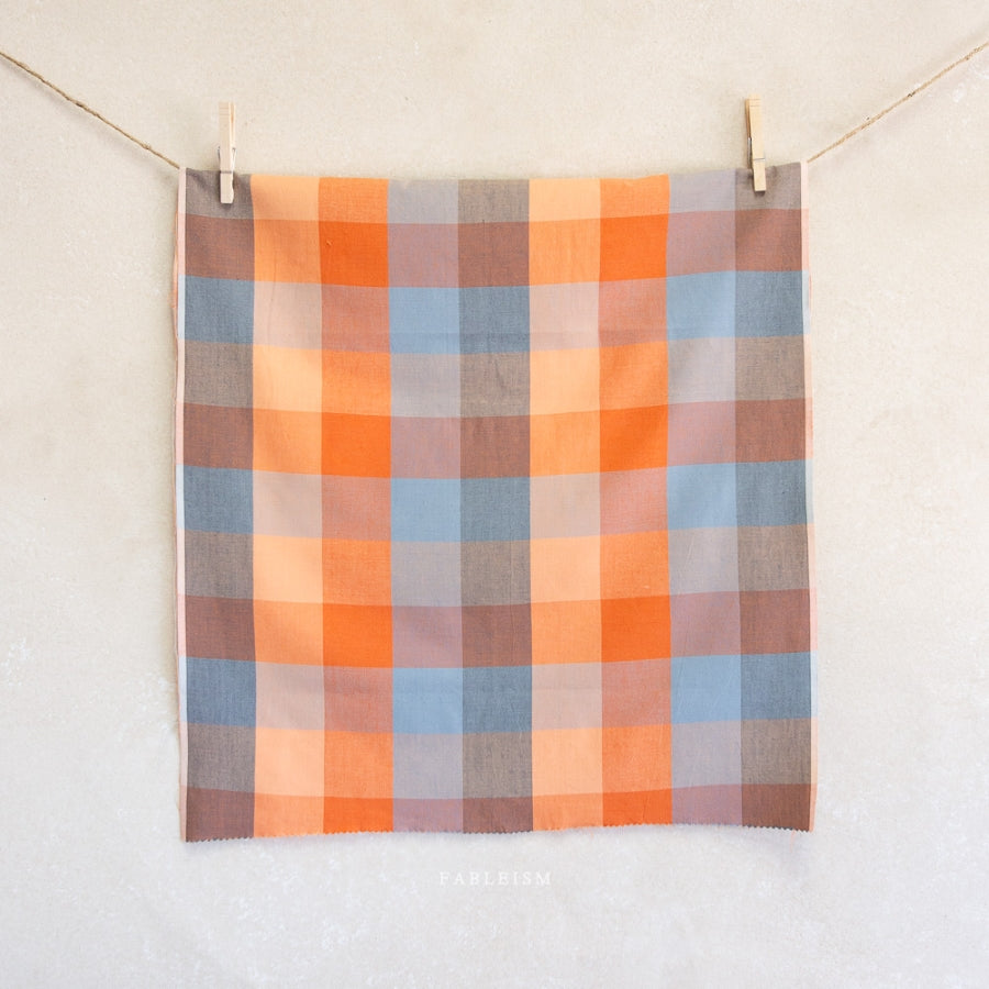 Fableism Happy Checkers Sailor Cotton Fabric (per 1/2 M)