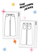 Les Perlines Midtown Jeans - PDF Sewing Pattern