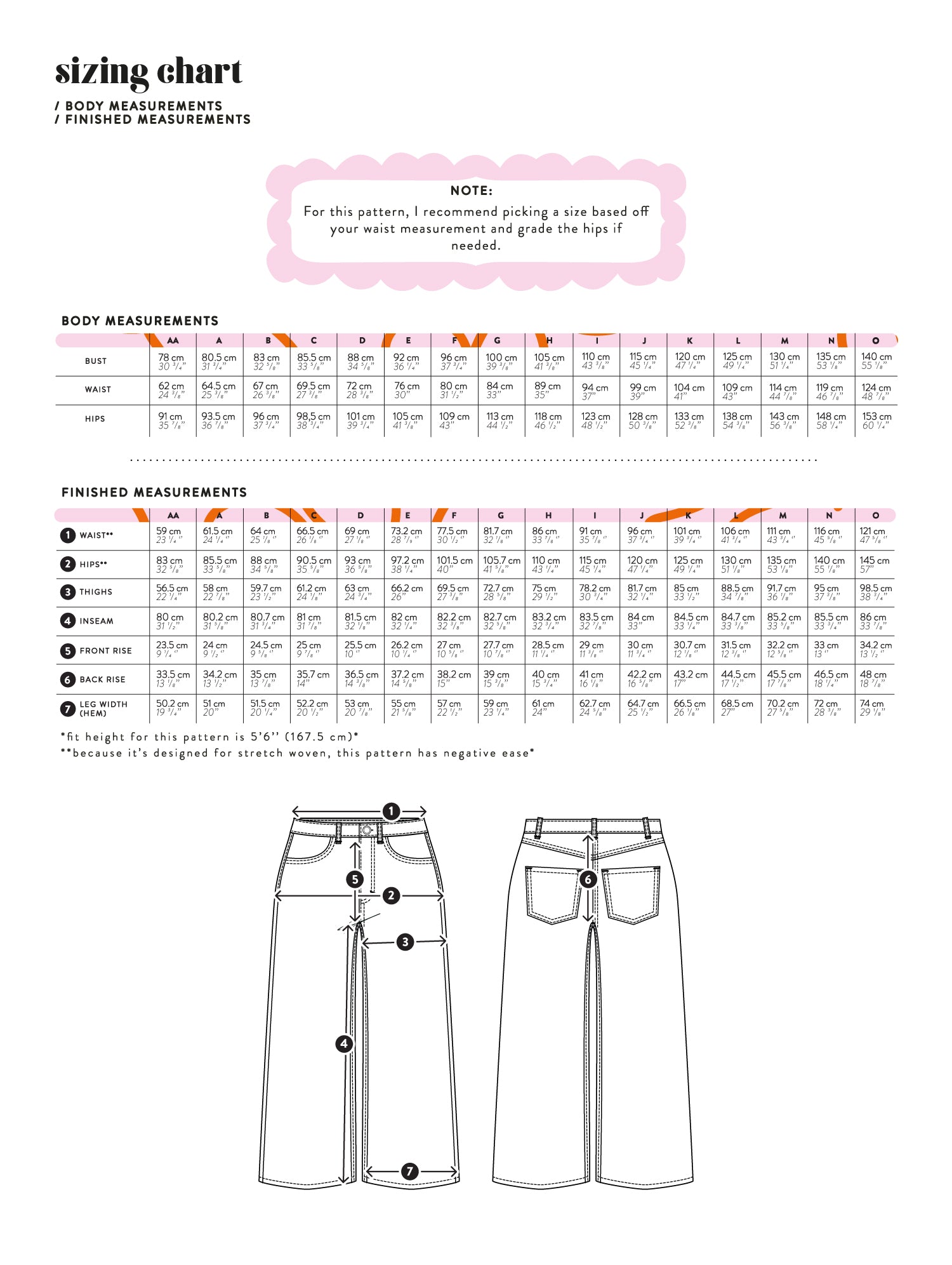 Les Perlines Midtown Jeans - PDF Sewing Pattern