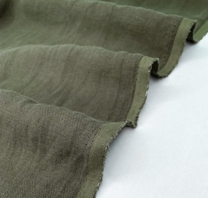 Solid Linen Fabric - Per 1/2 Metre (Multiple Colours)