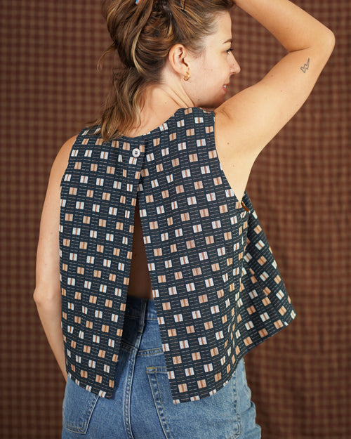 Matchy Matchy Sewing Club Open Back Smock Top - PDF Pattern