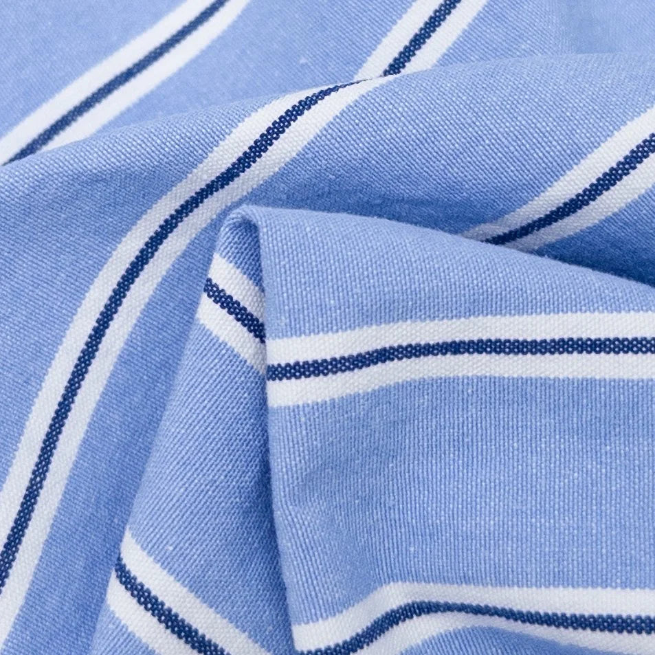 Yarn Dyed Organic Cotton Stripe (per 1/2 M)