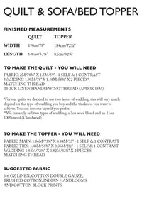 Merchant & Mills - Quilt & Sofa/Bed Topper - PDF Pattern