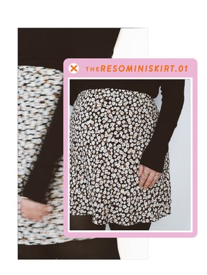 Les Perlines - The Reso Mini Skirt - PDF Pattern