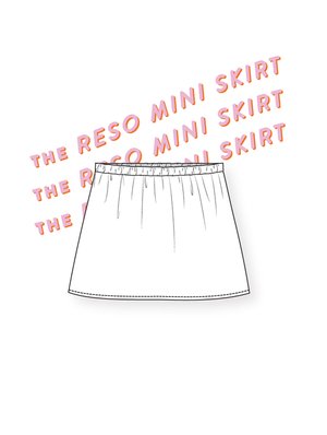 Les Perlines - The Reso Mini Skirt - PDF Pattern