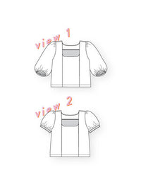 Les Perlines - The Waverly Top - PDF Pattern