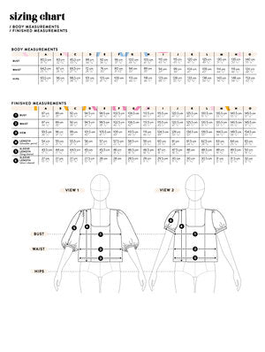 Les Perlines - The Waverly Top - PDF Pattern