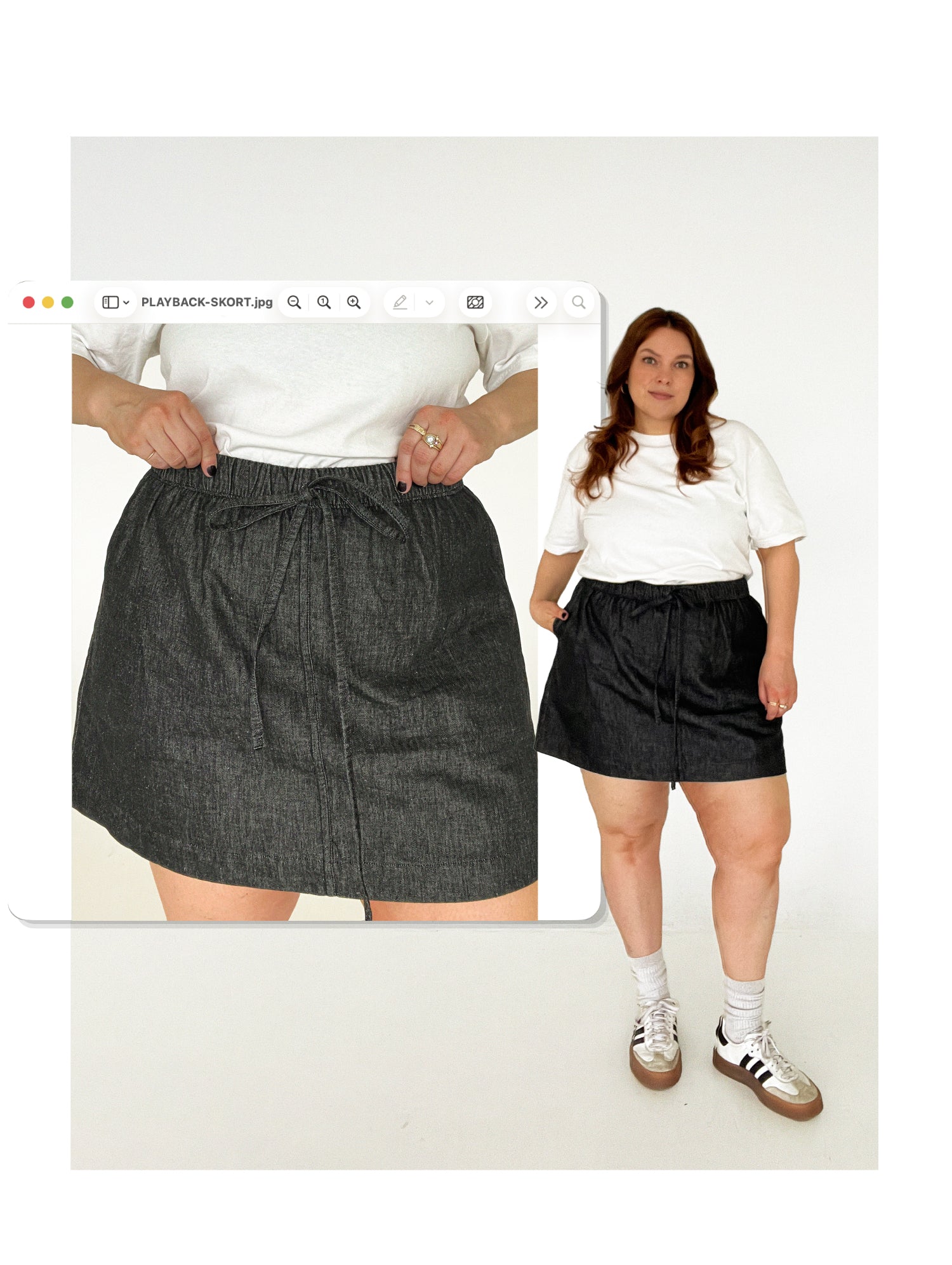 Les Perlines Playback Skort - PDF or Printed Sewing Pattern