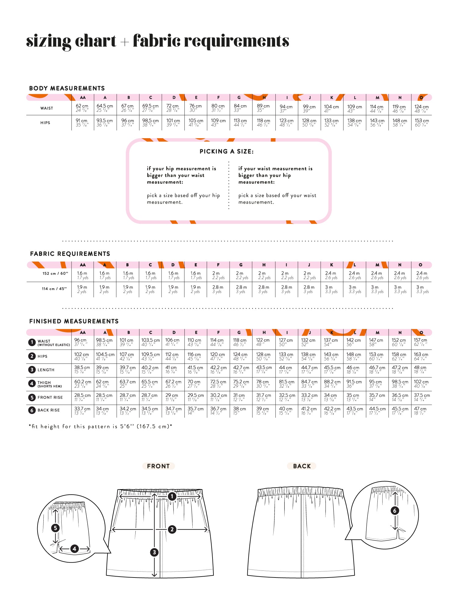 Les Perlines Playback Skort - PDF or Printed Sewing Pattern