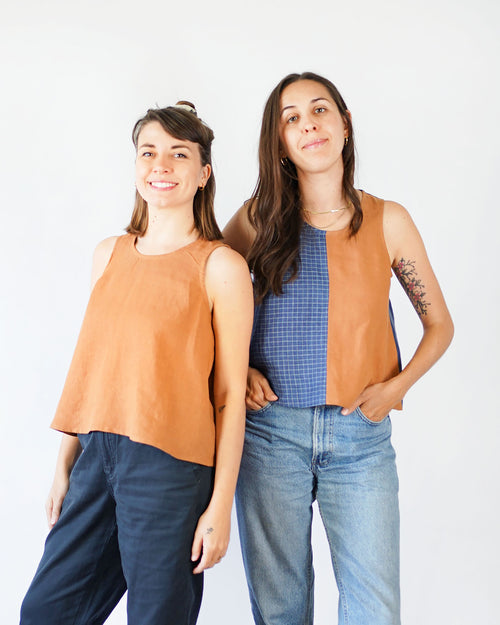 Matchy Matchy Sewing Club Peplum Split Tank - PDF Pattern