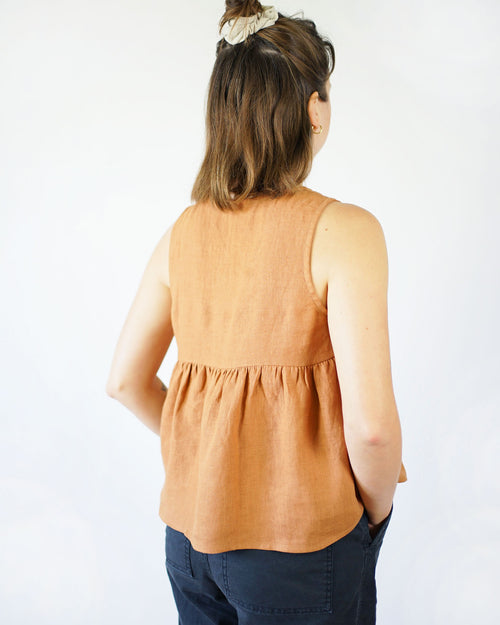 Matchy Matchy Sewing Club Peplum Split Tank - PDF Pattern