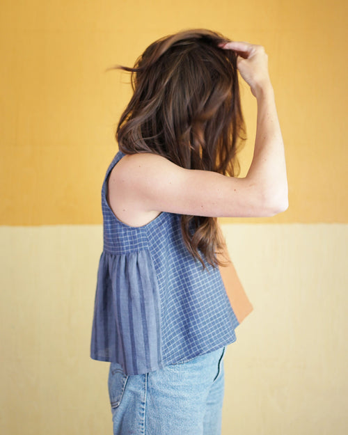Matchy Matchy Sewing Club Peplum Split Tank - PDF Pattern