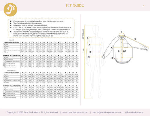 Paradise Patterns Rose Raglan - PDF Pattern