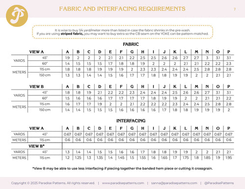 Paradise Patterns Rose Raglan - PDF Pattern