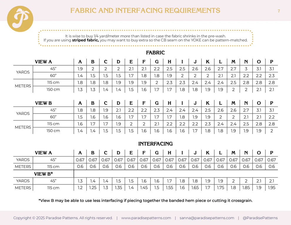 Paradise Patterns Rose Raglan - PDF Pattern