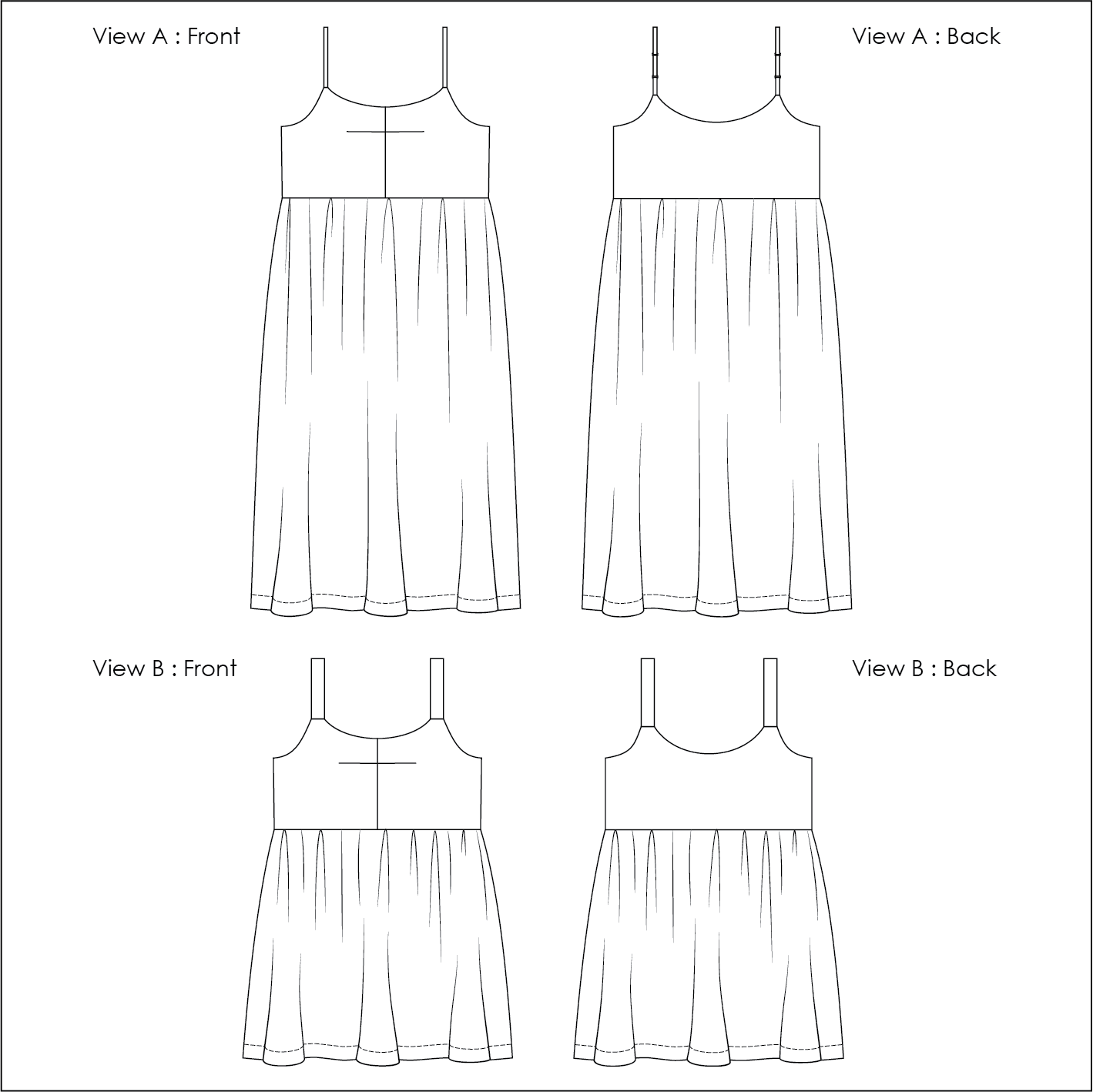 Elbe Textiles Rundle Dress - Paper Sewing Pattern