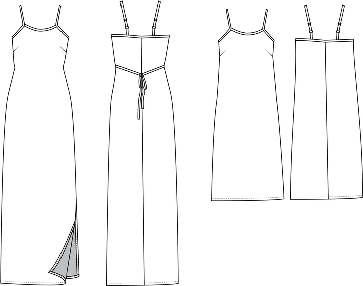 Saltwater Slip Dress - Printed Pattern