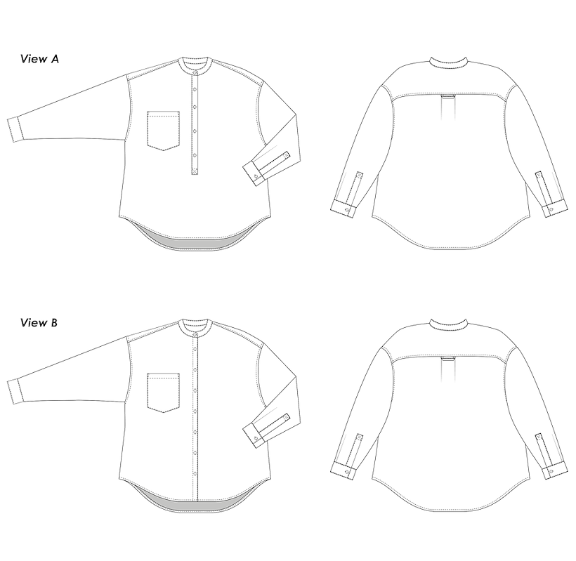 Elbe Textiles Cornell Shirt - Paper Sewing Pattern