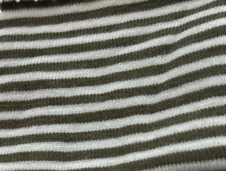 Bamboo Organic Cotton Jersey Stripe (per 1/2M)