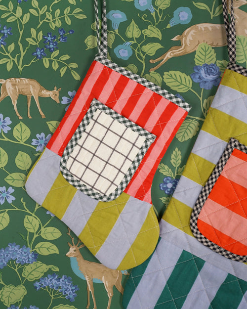 Matchy Matchy Sewing Club Quilted Pocket Stocking - PDF Pattern
