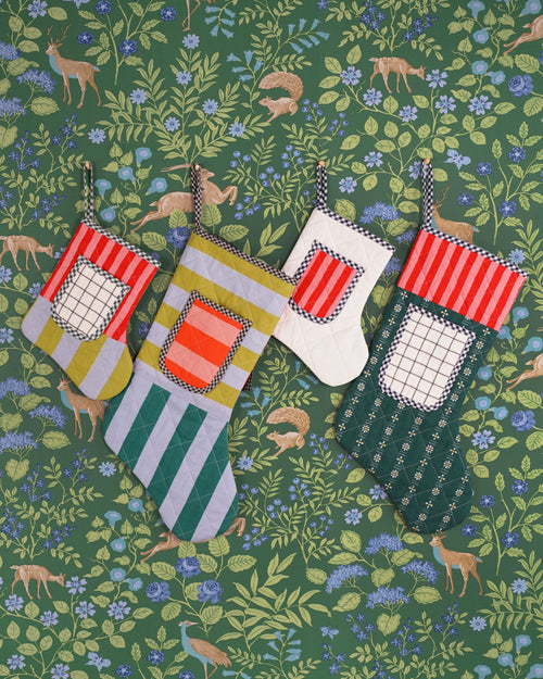 Matchy Matchy Sewing Club Quilted Pocket Stocking - PDF Pattern