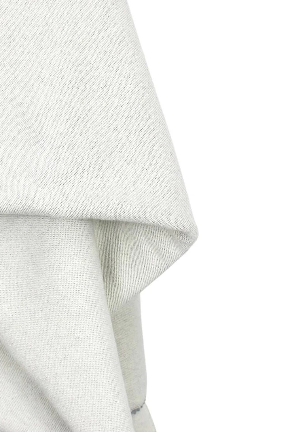 100% Cotton Twill French Terry - Light Grey (per 1/2M)