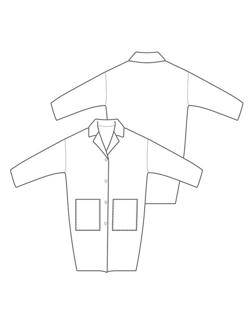 The Maker's Atelier Unlined Raw-Edged Coat - PDF Pattern