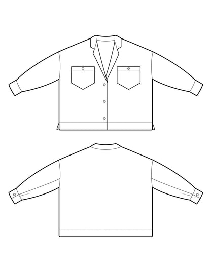 The Maker's Atelier Lounge Shirt - PDF Pattern