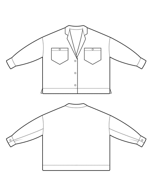 The Maker's Atelier Lounge Shirt - PDF Pattern