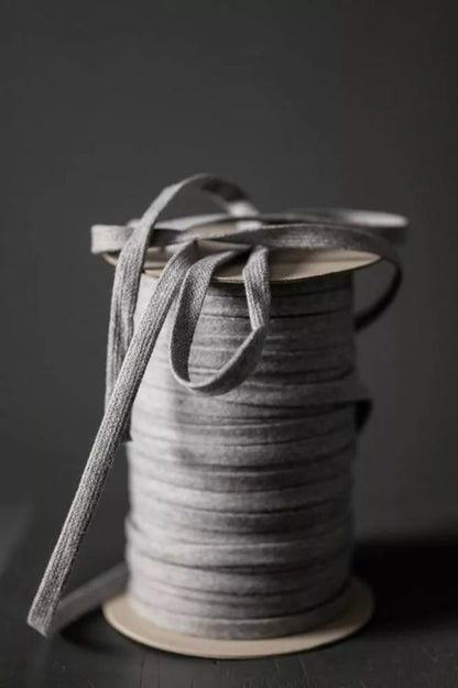 Merchant and Mills Recycled Cotton Drawstring - Grey Marl (per 1/2 M)