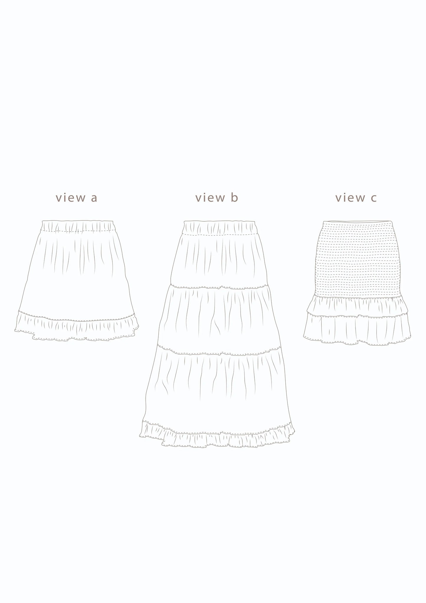 Common Stitch Fawn Skirt Set (Paper Pattern)