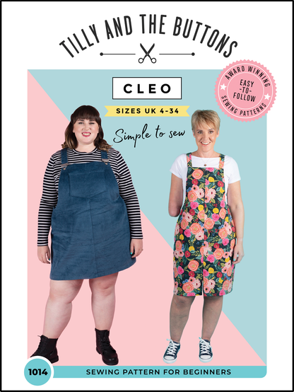 Tilly and The Buttons Cleo Dungaree Dress (Paper Pattern)