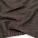 Espresso Mini Check Linen/Cotton Blend - Per 1/2 M