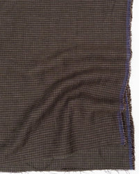 Espresso Mini Check Linen/Cotton Blend - Per 1/2 M