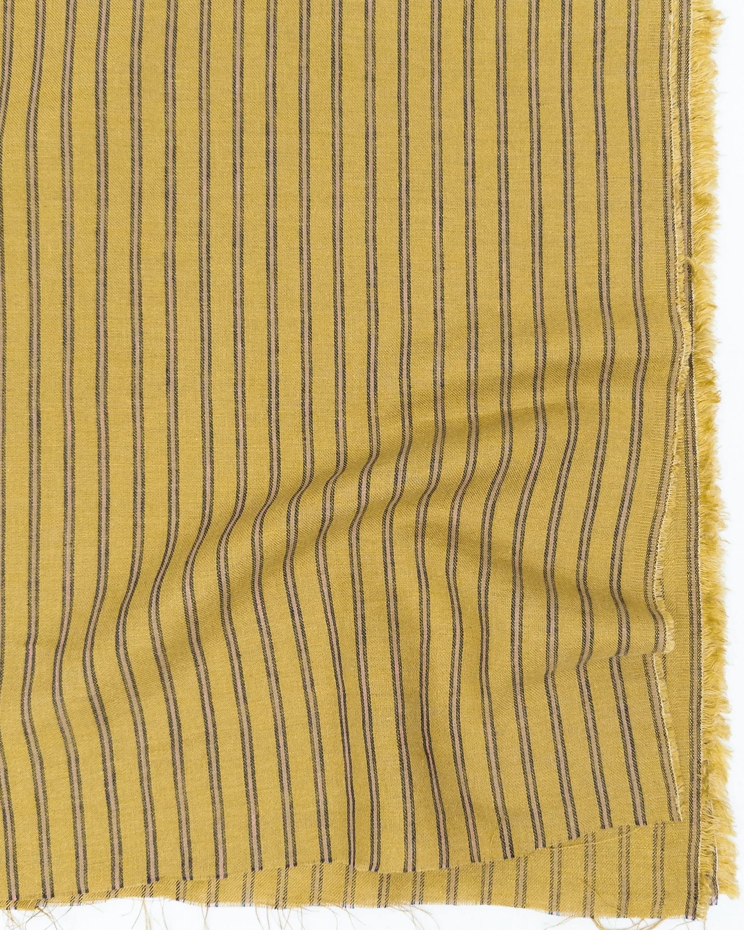 Mustard Stripe Linen/Cotton Blend - Per 1/2 M