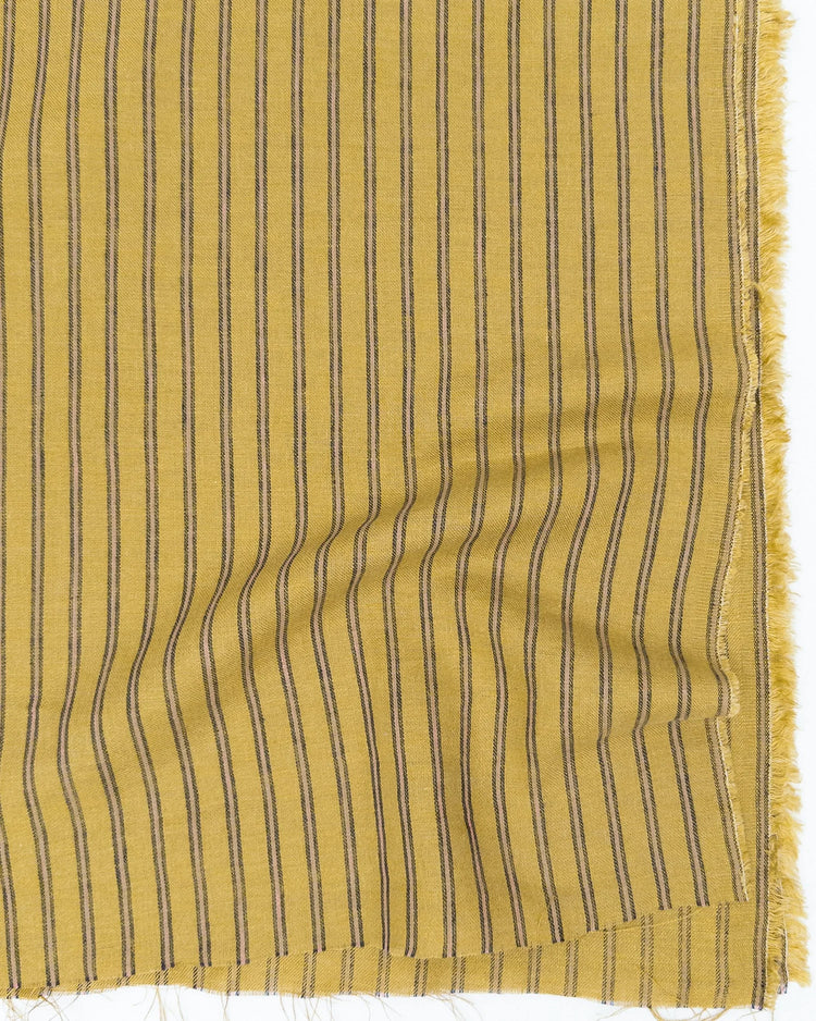 Mustard Stripe Linen/Cotton Blend - Per 1/2 M