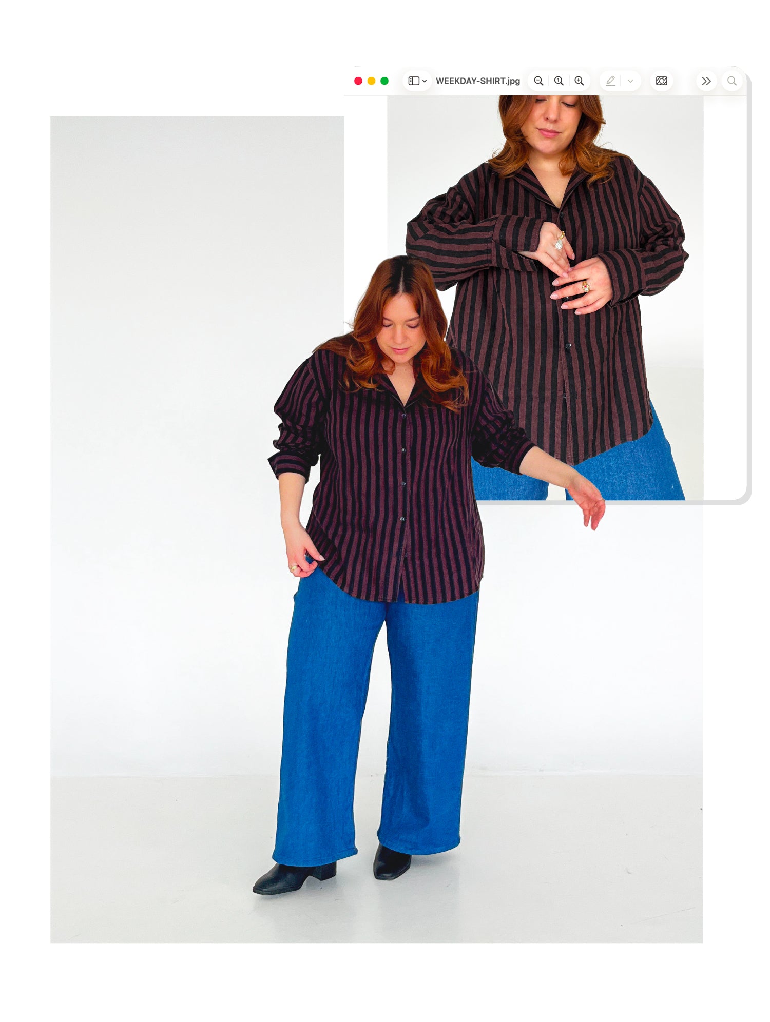 Les Perlines Weekday Shirt - PDF or Printed Sewing Pattern