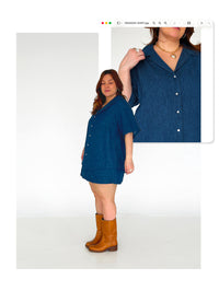 Les Perlines Weekday Shirt - PDF or Printed Sewing Pattern