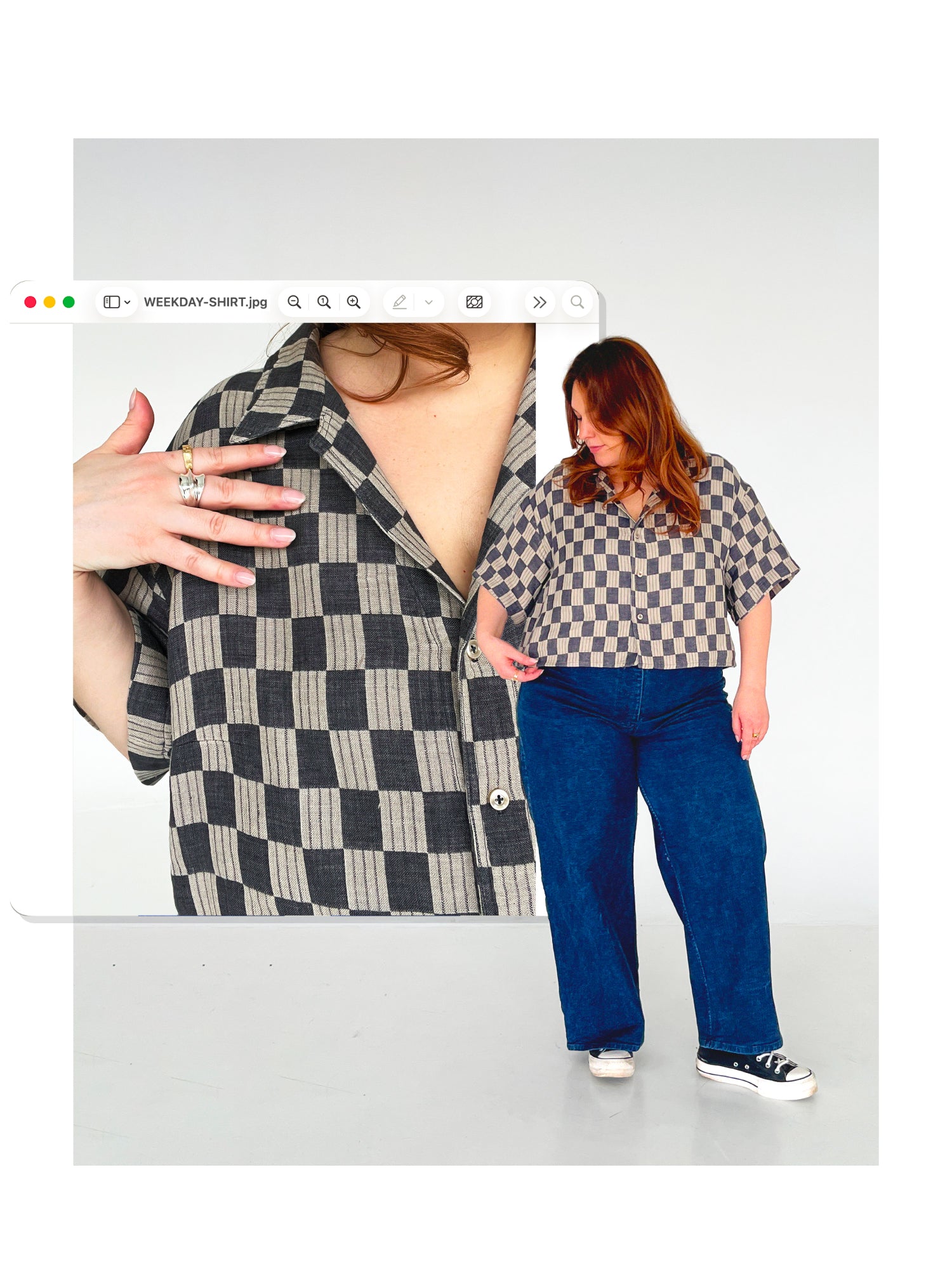 Les Perlines Weekday Shirt - PDF or Printed Sewing Pattern