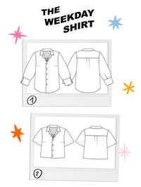 Les Perlines Weekday Shirt - PDF or Printed Sewing Pattern